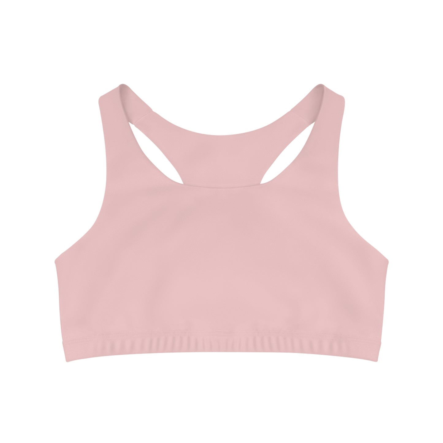 Strawberry Lemonade Stylish Seamless Sports Bra Almond for Fitness, Workout, Yoga, Gym