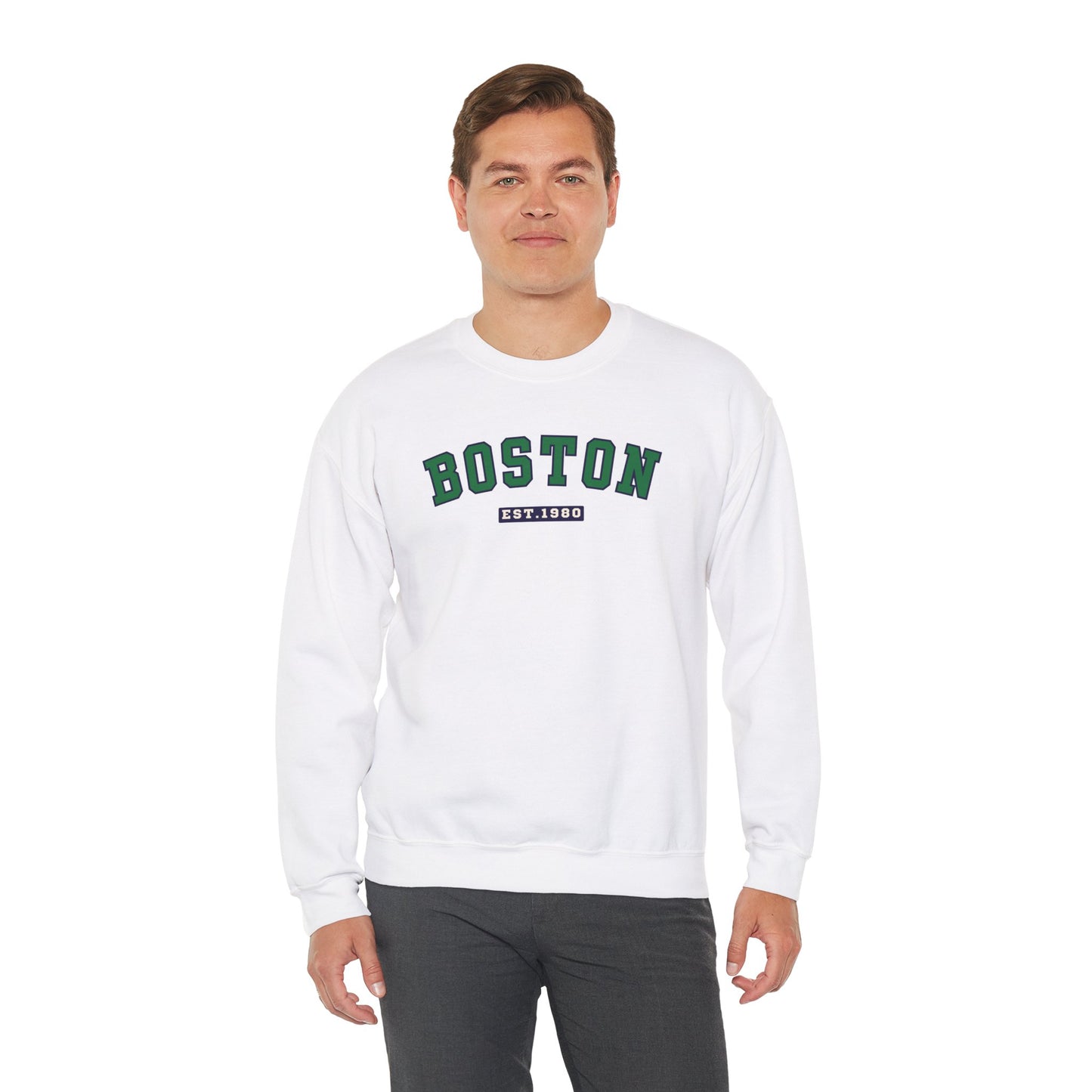 Boston Sweatshirt - Unisex Crewneck Pullover - City Pride Graphic Sweater