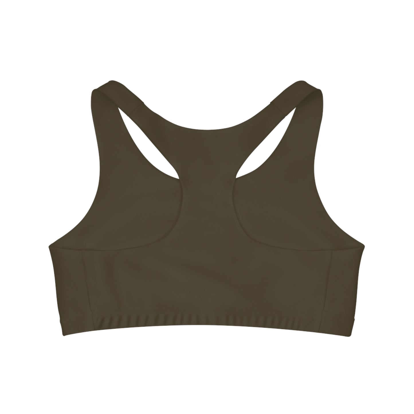 Luxury Green Stylish Seamless Sports Bra Almond for Fitness, Workout, Yoga, Gym