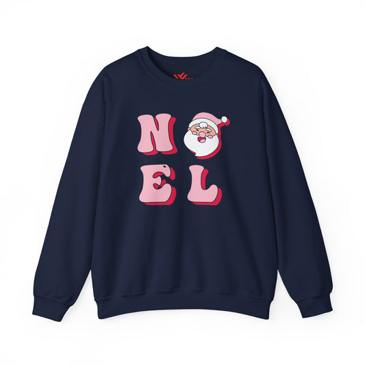 Noel Christmas Sweatshirt with Santa Design, Holiday Unisex Top, Festive Apparel