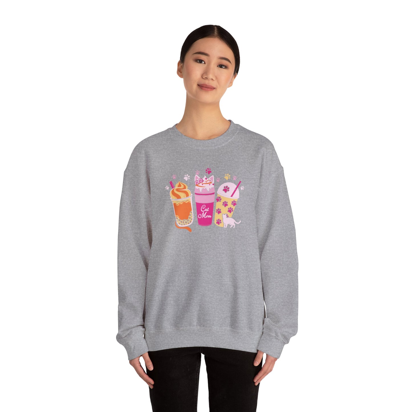 Cat Mom Sweatshirt, Cute cat Lovers, Pet Lovers Gift, Cozy Cat Sweater