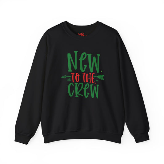 New to the Crew Christmas Sweatshirt, Funny Holiday Quote, Christmas Gift