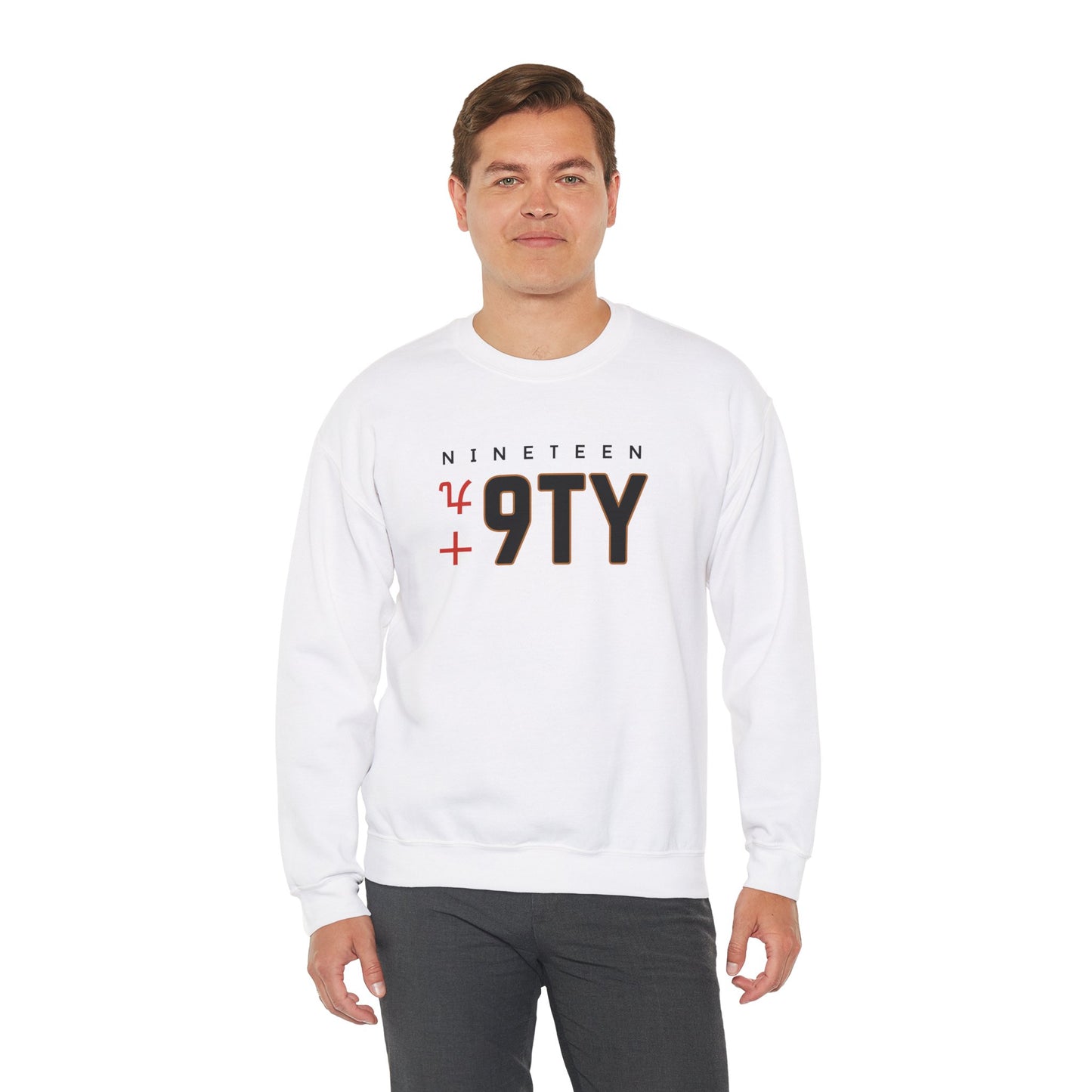 Nineteen 90 Sweatshirt - Retro 1990 Graphic Crewneck - Vintage Style Pullover