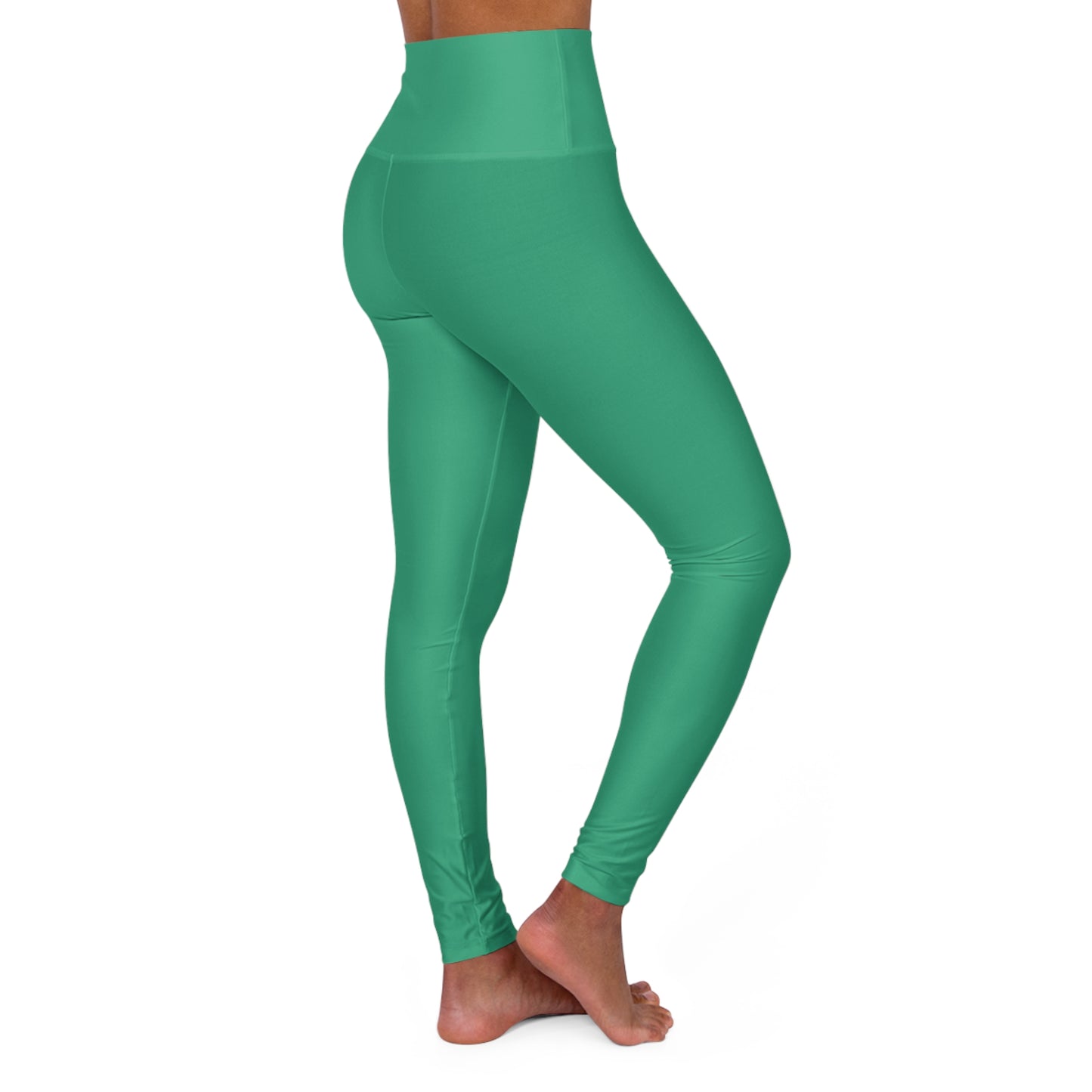 Sea Glass High Waisted Yoga Leggings for Women - Workout Pants for Gym, Running, Fitness, Yoga, and Everyday Casual Wear