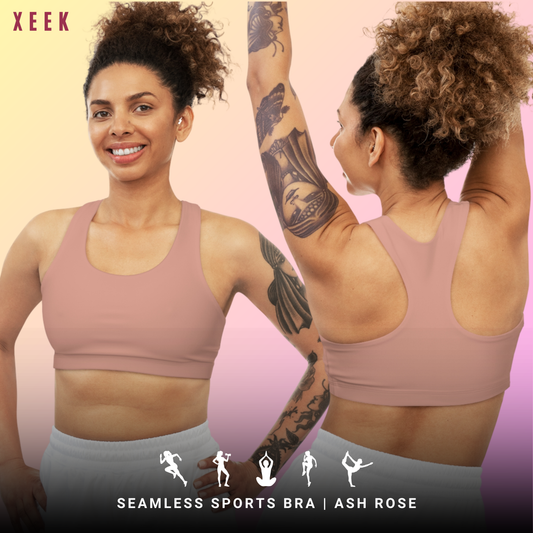 Ash Rose Stylish Seamless Sports Bra for Fitness, Workout, Yoga, Gym