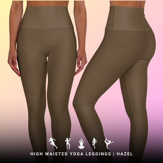 Hazel High Waisted Yoga Leggings for Women - Workout Pants for Gym, Running, Fitness, Yoga, and Everyday Casual Wear