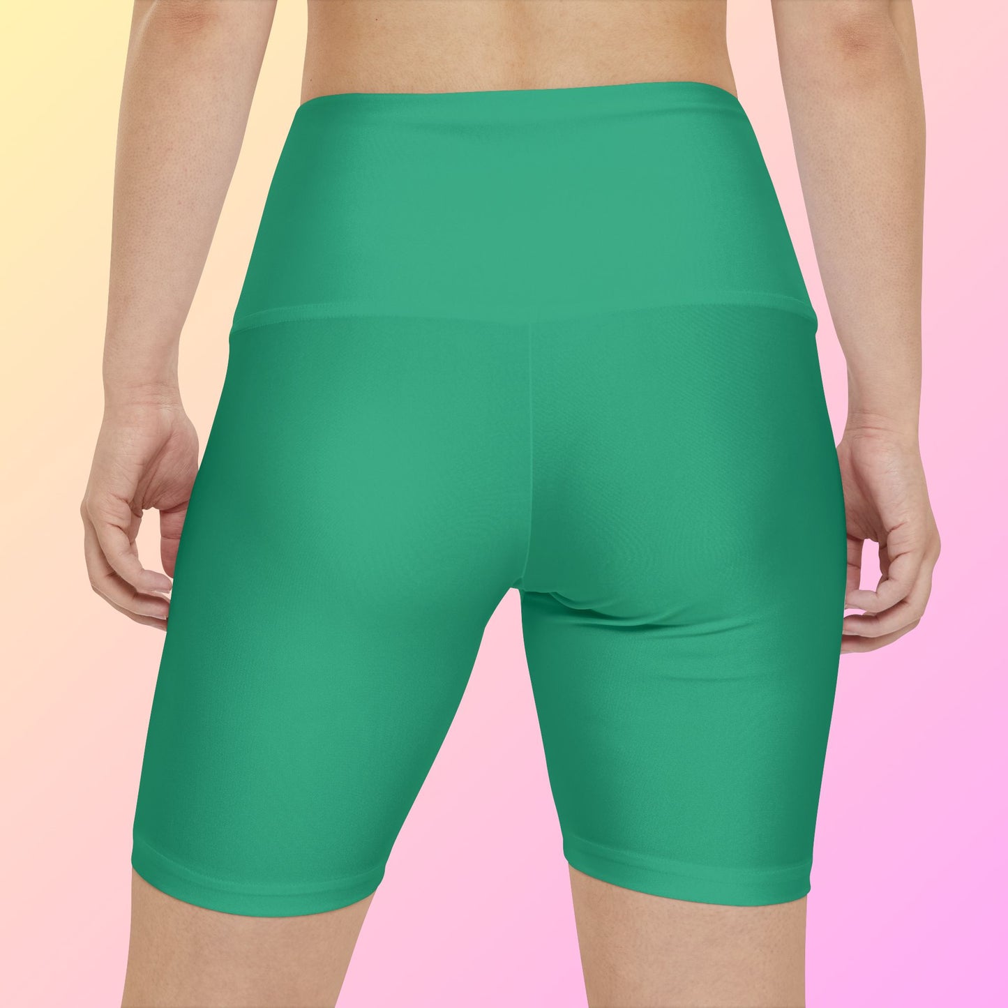 Sea Glass Women's Gym Workout Shorts, Running Shorts, Fitness Shorts