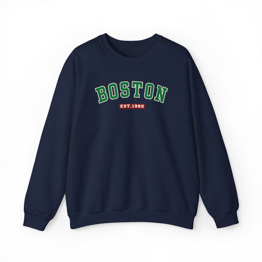 Boston Sweatshirt - Unisex Crewneck Pullover - City Pride Graphic Sweater