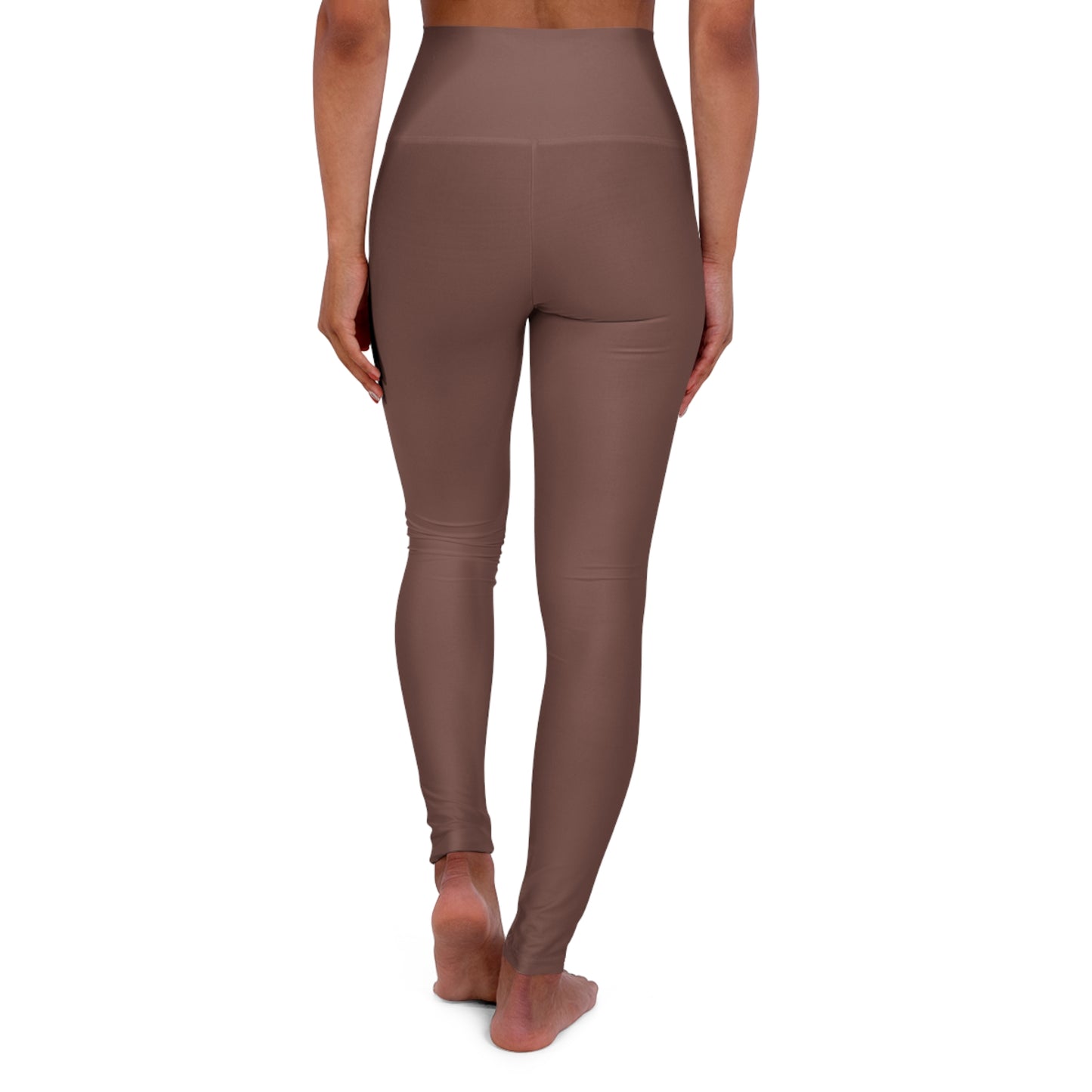 Chocolate High Waisted Yoga Leggings for Women - Workout Pants for Gym, Running, Fitness, Yoga, and Everyday Casual Wear