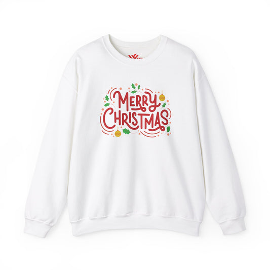 Merry Christmas Sweatshirt Festive, Holiday Apparel, Unisex Cozy Winter Top