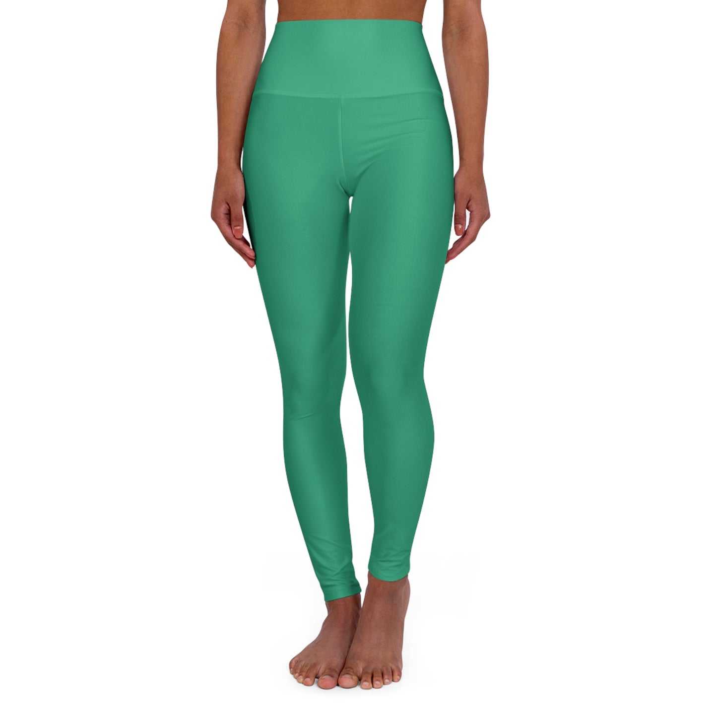 Sea Glass High Waisted Yoga Leggings for Women - Workout Pants for Gym, Running, Fitness, Yoga, and Everyday Casual Wear