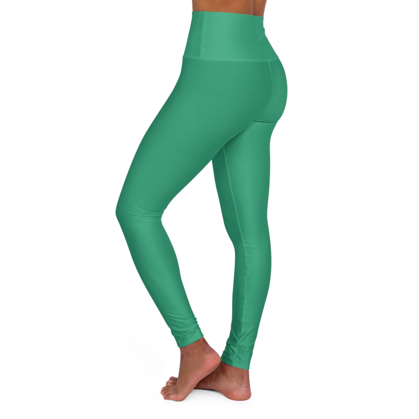 Sea Glass High Waisted Yoga Leggings for Women - Workout Pants for Gym, Running, Fitness, Yoga, and Everyday Casual Wear