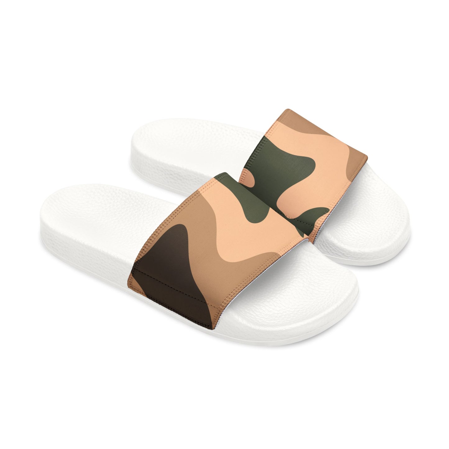 Camouflage Men's Removable-Strap Sandals, Casual Footwear, Beachwear Slides