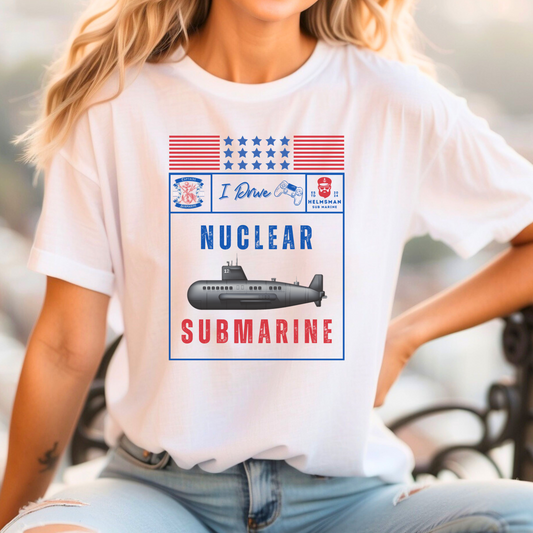 Submarine T Shirt, Funny T Shirt, I Drive Submarine, Navy Veteran Shirt, American Flag, Gift For Him & Her, Patriotic Shirts